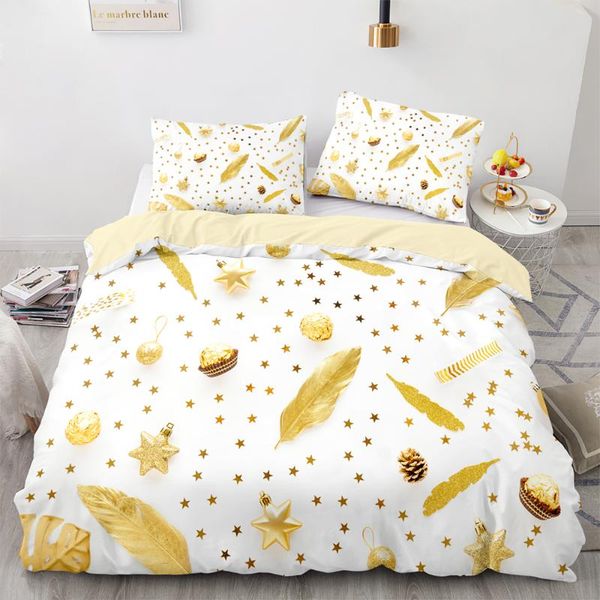 bedding sets nordic set golden feather pattern duvet cover 220x240 twin double size bedroom with pillowcase for home
bedding sets nordic set golden feather pattern duvet cover 220x240 twin double size bedroom with pillowcase for home