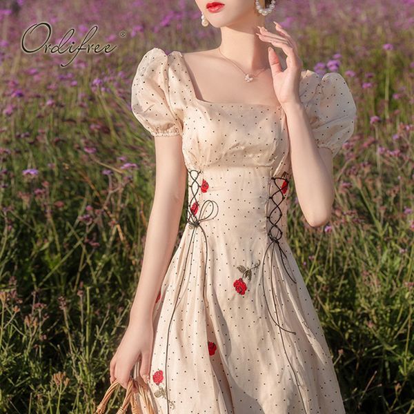 summer vintage women floral sundress short sleeve flower embroidery elegant party midi dress 210415, Black;gray
summer vintage women floral sundress short sleeve flower embroidery elegant party midi dress 210415, Black;gray