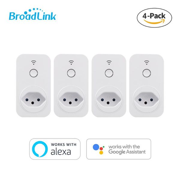 smart power plugs 4-pack brazil plug wifi socket, broadlink sp2 remote switch, alexa & google home control plug, timer
smart power plugs 4-pack brazil plug wifi socket, broadlink sp2 remote switch, alexa & google home control plug, timer