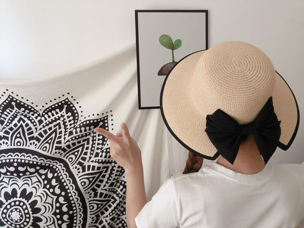 straw hat with brim, summer beach hat, cool sunshade cross bow, peach wide brim hats, Blue;gray
straw hat with brim, summer beach hat, cool sunshade cross bow, peach wide brim hats, Blue;gray