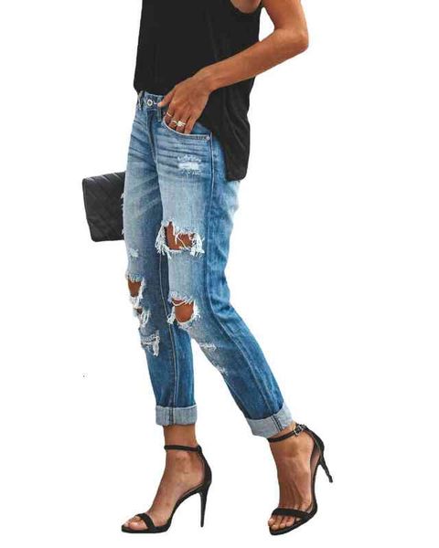 summer leisure 2021 water wash hole straight tube street style jeans for women, Blue
summer leisure 2021 water wash hole straight tube street style jeans for women, Blue