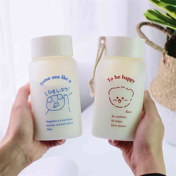 new simple frosted glass lovely cartoon pattern water portable outdoor creative milk cup
new simple frosted glass lovely cartoon pattern water portable outdoor creative milk cup