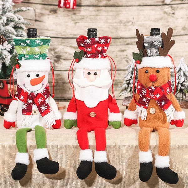 Christmas Decorations Creative Cute Cartoon Long-legged Old Man Snowman Elk Champagne Bottle Set Table Dressing Products
Christmas Decorations Creative Cute Cartoon Long-legged Old Man Snowman Elk Champagne Bottle Set Table Dressing Products