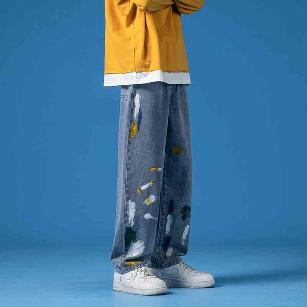 men's jeans hong kong styling jeans fashion brand male ins ruffian beautiful spring and autumn high street casual pants loose in a stra, Blue
men's jeans hong kong styling jeans fashion brand male ins ruffian beautiful spring and autumn high street casual pants loose in a stra, Blue