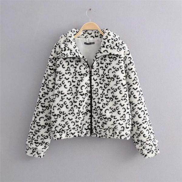 women's jackets vintage women leopard print autumn woolen warm female casual long sleeve zipper loose outwear white jacket chic, Black;brown
women's jackets vintage women leopard print autumn woolen warm female casual long sleeve zipper loose outwear white jacket chic, Black;brown