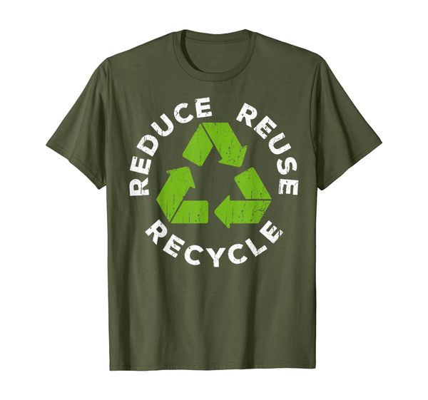 reduce reuse recycle t-shirt earth day 2019 shirt t-shirt, White;black