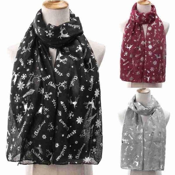 scarves chiffon scarf christmas snowflake print warm comfortable dot silk year gift for women windproof winter, Blue;gray 
scarves chiffon scarf christmas snowflake print warm comfortable dot silk year gift for women windproof winter, Blue;gray