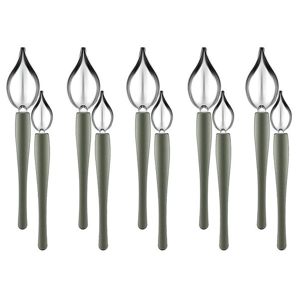 spoons 10 pcs drawing decorating spoon set, large/small, multi-use stainless steel chef culinary painting
spoons 10 pcs drawing decorating spoon set, large/small, multi-use stainless steel chef culinary painting