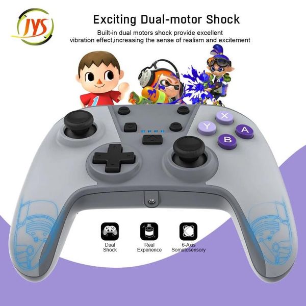 game controllers & joysticks jys jys-ns207 gamepad, gamepad with turbo wake-up function, external 3.5mm o port, suitable for switch/pc
game controllers & joysticks jys jys-ns207 gamepad, gamepad with turbo wake-up function, external 3.5mm o port, suitable for switch/pc