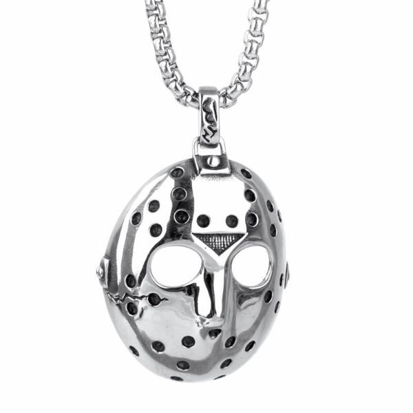 pendant necklaces europe and the united states black friday mask stainless steel necklace men's can be wholesale, Silver
pendant necklaces europe and the united states black friday mask stainless steel necklace men's can be wholesale, Silver