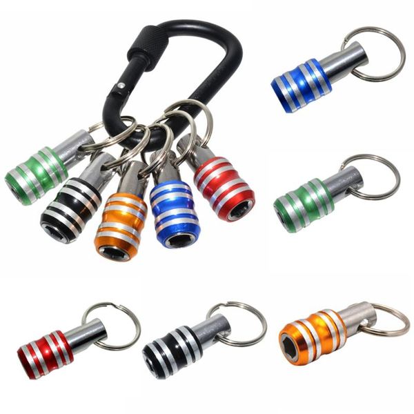 keychains 5 colors 1/4inch hex shank screwdriver bits holder extension bar drill screw adapter quick release keychain easy change, Silver
keychains 5 colors 1/4inch hex shank screwdriver bits holder extension bar drill screw adapter quick release keychain easy change, Silver