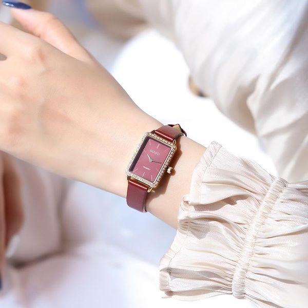 women watches quartz wristwatches ladies rectangle waterproof leather female wrist clock simple elegant watch, Slivery;brown
women watches quartz wristwatches ladies rectangle waterproof leather female wrist clock simple elegant watch, Slivery;brown