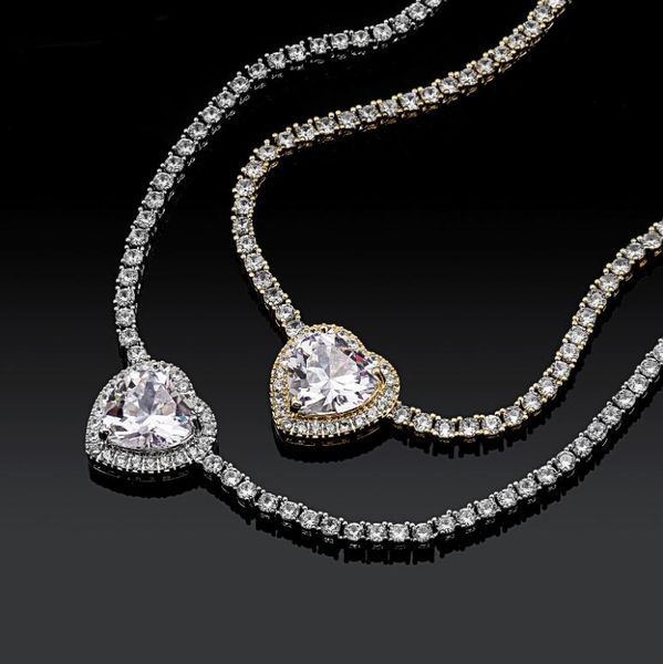 hip hop heart shaped gem pendant 3mm micro set zircon necklace for men women rapper jewelry, Silver
hip hop heart shaped gem pendant 3mm micro set zircon necklace for men women rapper jewelry, Silver