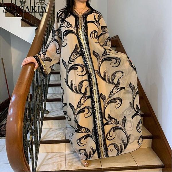 siskakia quality sequins embroidered abaya dress for women v neck 3/4 sleeve duabi arabic turkey moroccan kaftan muslim clothes casual dress, Black;gray
siskakia quality sequins embroidered abaya dress for women v neck 3/4 sleeve duabi arabic turkey moroccan kaftan muslim clothes casual dress, Black;gray