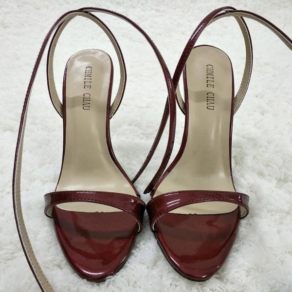 sandals women stiletto thin iron high heel sandal ankle strap buckle open toe burgundy patent party bridals ball lady shoe 3845-i9 y612, Black
sandals women stiletto thin iron high heel sandal ankle strap buckle open toe burgundy patent party bridals ball lady shoe 3845-i9 y612, Black