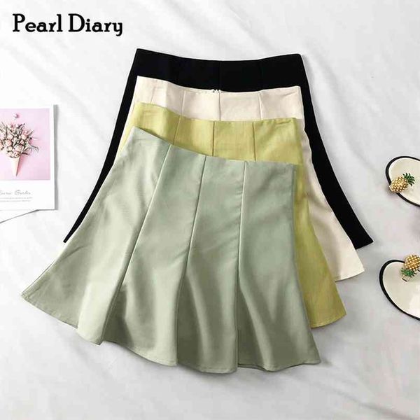 pearl diary peppy style skirt campus mini korean plain high waist goint out casual flared party 210708, Black
pearl diary peppy style skirt campus mini korean plain high waist goint out casual flared party 210708, Black