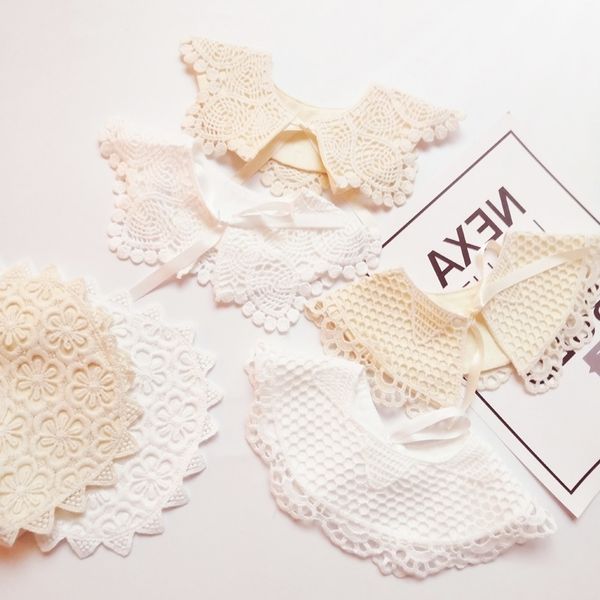 baby bib pure ins baby cotton lace saliva towel princess bib weimeibao