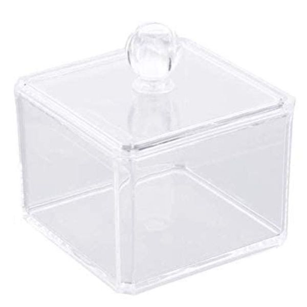 plastic cotton swab dispenser ball holder, square jar set storage for swabs, cosmetics, jewelry, snack boxes & bins
plastic cotton swab dispenser ball holder, square jar set storage for swabs, cosmetics, jewelry, snack boxes & bins