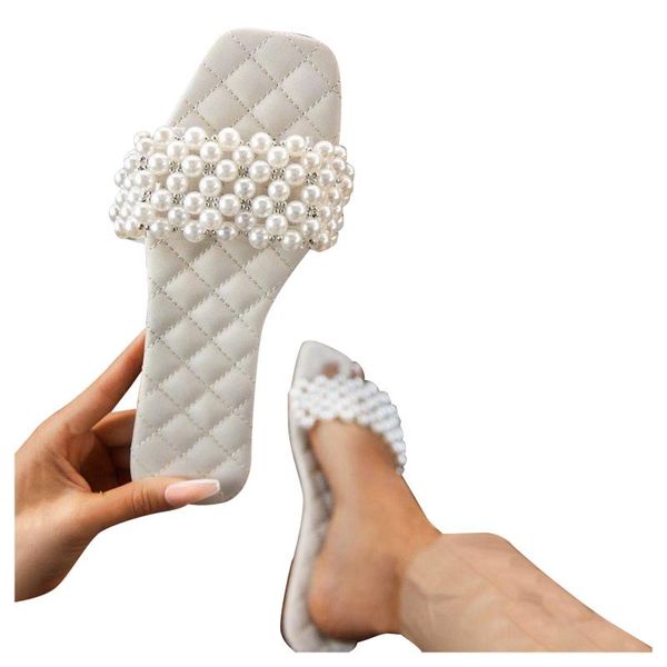 slippers fashion women's casual shoes breathable outdoor leisure sandals pearl comfortable soft sole holiday claquette femme, Black
slippers fashion women's casual shoes breathable outdoor leisure sandals pearl comfortable soft sole holiday claquette femme, Black