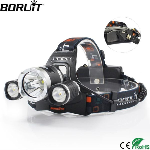 boruit rj-5000 xm-l2+2*r2 led headlamp 8000lm 4-mode waterproof headlight rechargeable 18650 power bank head torch for camping headlamps
boruit rj-5000 xm-l2+2*r2 led headlamp 8000lm 4-mode waterproof headlight rechargeable 18650 power bank head torch for camping headlamps