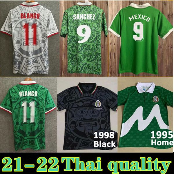 1994 1995 mexico soccer jerseys 1986 1998 national team retro #9 h. sanchez #11 blanco #15 hernandez home away football shirts 1986 uniforms, Black;yellow
1994 1995 mexico soccer jerseys 1986 1998 national team retro #9 h. sanchez #11 blanco #15 hernandez home away football shirts 1986 uniforms, Black;yellow
