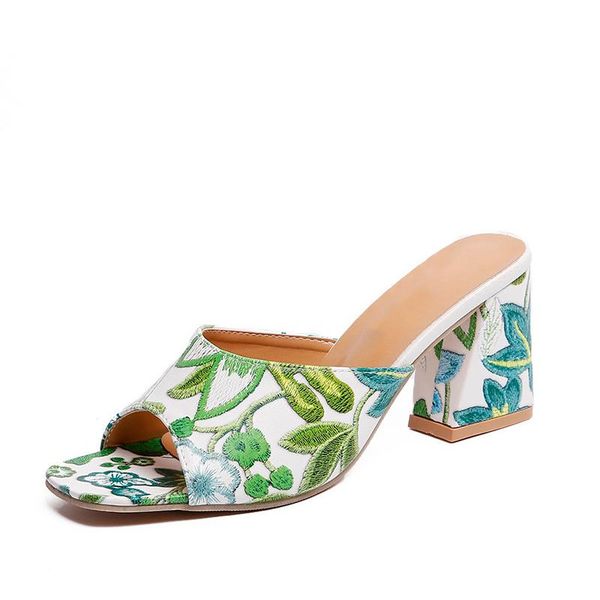 slippers women summer slip on print open toe chunky heels woman pu leather elegant shoes female square fashion, Black
slippers women summer slip on print open toe chunky heels woman pu leather elegant shoes female square fashion, Black