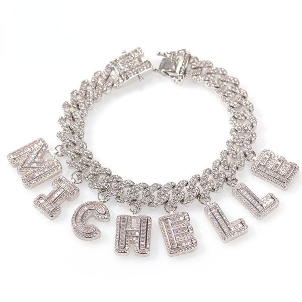 chains the bling king hiphop diy statement 12mm s-link miami cuban necklace baguettecz letter pendant ankle jewelry wholesale own style, Silver
chains the bling king hiphop diy statement 12mm s-link miami cuban necklace baguettecz letter pendant ankle jewelry wholesale own style, Silver