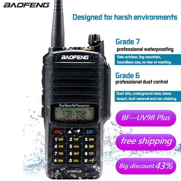 uv-9r plus walkie talkie portable for hunting waterproof two way car radio station ham ip68 high frequency
uv-9r plus walkie talkie portable for hunting waterproof two way car radio station ham ip68 high frequency