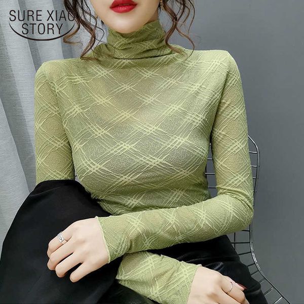 style for autumn and winter priming lace upper garment female long sleeve turtleneck lace bottoming shirt blusas 10811 210528, White
style for autumn and winter priming lace upper garment female long sleeve turtleneck lace bottoming shirt blusas 10811 210528, White