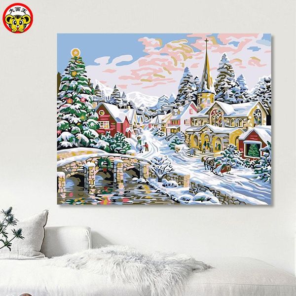 paintings painting by numbers art paint number big picture king diy oil european landscape snow scenery town own fill roo
paintings painting by numbers art paint number big picture king diy oil european landscape snow scenery town own fill roo