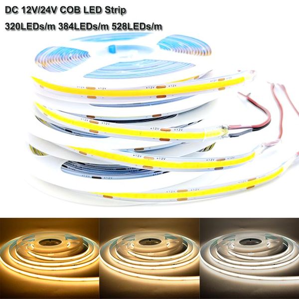 strips dc12v 24v cob led strip 320 384 528leds/m high density flexible fob lightstape warm nature cool white ra90 3000k 4000k 6000k
strips dc12v 24v cob led strip 320 384 528leds/m high density flexible fob lightstape warm nature cool white ra90 3000k 4000k 6000k