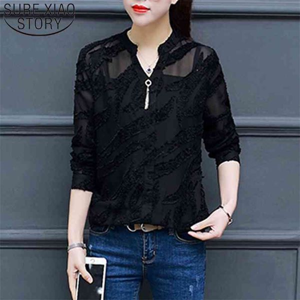 casual chiffon women and blouse autumn fashion lace blouses long sleeve v-neck clothing 6368 50 210506, White
casual chiffon women and blouse autumn fashion lace blouses long sleeve v-neck clothing 6368 50 210506, White