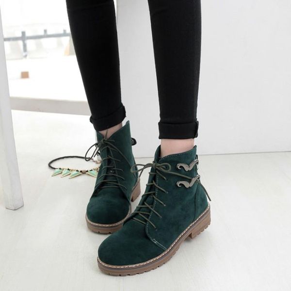 boots oversized women shoes for ladies woman winter plain round head front lacing, Black
boots oversized women shoes for ladies woman winter plain round head front lacing, Black
