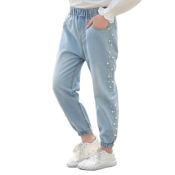 girls pearl jeans spring kids for loose style casual children's denim trousers teenage girl's clothing 6 8 10 12 14, Blue
girls pearl jeans spring kids for loose style casual children's denim trousers teenage girl's clothing 6 8 10 12 14, Blue