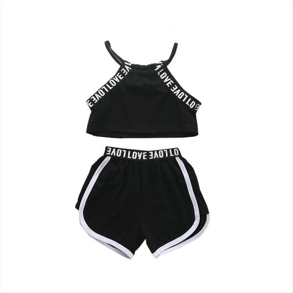 baby girls letter print tracksuit clothes 2 piece set summer casual halter vest shorts kids child outfit sportswear costume, White
baby girls letter print tracksuit clothes 2 piece set summer casual halter vest shorts kids child outfit sportswear costume, White
