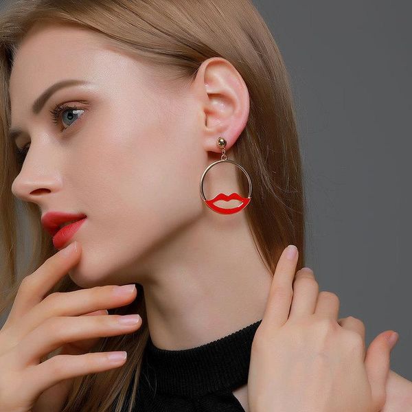 dangle & chandelier exaggerated enamel red lips earrings for women girls gold color alloy hollow big round geometric party jewelry, Silver
dangle & chandelier exaggerated enamel red lips earrings for women girls gold color alloy hollow big round geometric party jewelry, Silver