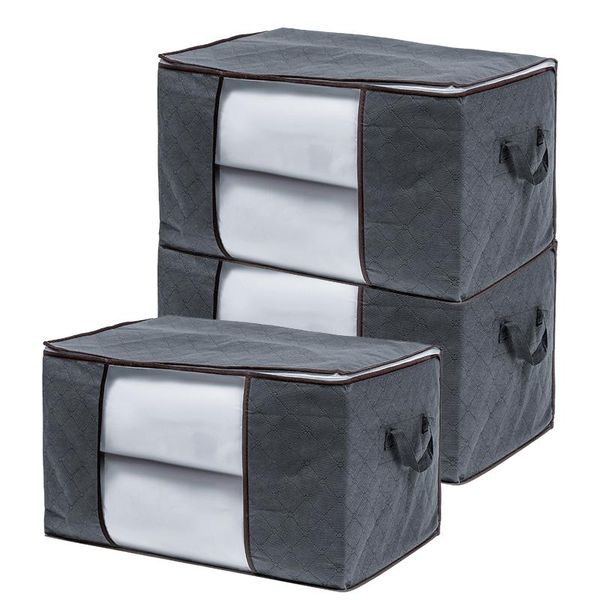 storage bags 3/6pcs foldable clothes bag non-woven quilts blankets toys organizer with handles zipper cabinet container
storage bags 3/6pcs foldable clothes bag non-woven quilts blankets toys organizer with handles zipper cabinet container