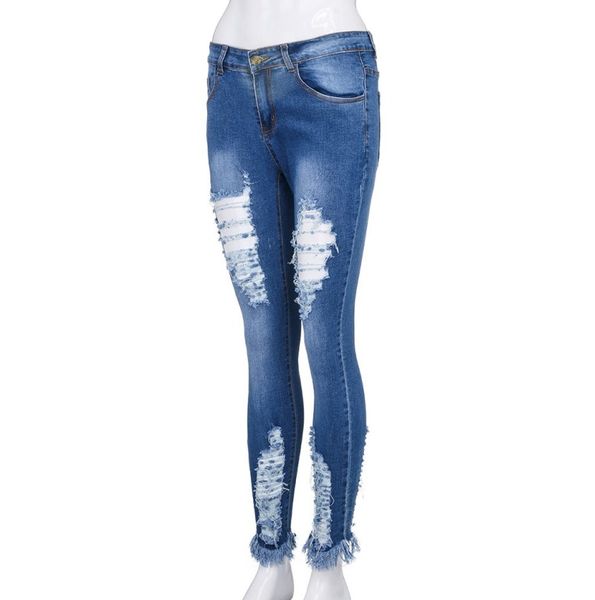 fashion women jeans hollow out denim hole full length female high waist stretch slim zipper pencil pants vaqueros mujer, Blue
fashion women jeans hollow out denim hole full length female high waist stretch slim zipper pencil pants vaqueros mujer, Blue