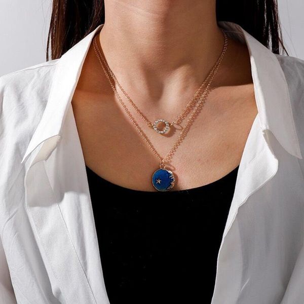 chains fashion 2021 layered necklace moon starry sky pendant women's neck chain gift to girlfriend friend cute jewelry accessories, Silver
chains fashion 2021 layered necklace moon starry sky pendant women's neck chain gift to girlfriend friend cute jewelry accessories, Silver