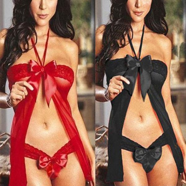 bras sets women underwear set crop bow corset woman lace bra sleepwear halter g-string lingerie, Red;black
bras sets women underwear set crop bow corset woman lace bra sleepwear halter g-string lingerie, Red;black