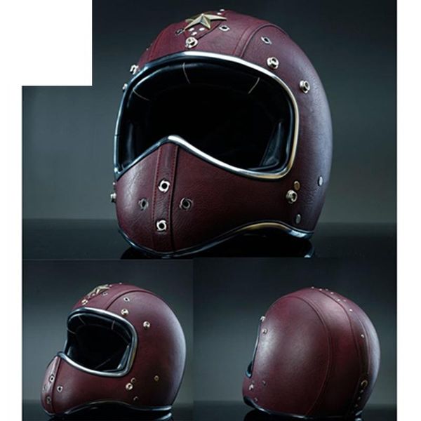retro motorcycle helmet cafe racer full face moto classic model with approved motorbike pu leather covered helmets
retro motorcycle helmet cafe racer full face moto classic model with approved motorbike pu leather covered helmets