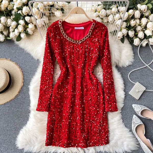 two piece dress foamlina sequins mini women elegant chain decoration o-neck full sleeve blingbling christmas party bodycon ve, White
two piece dress foamlina sequins mini women elegant chain decoration o-neck full sleeve blingbling christmas party bodycon ve, White