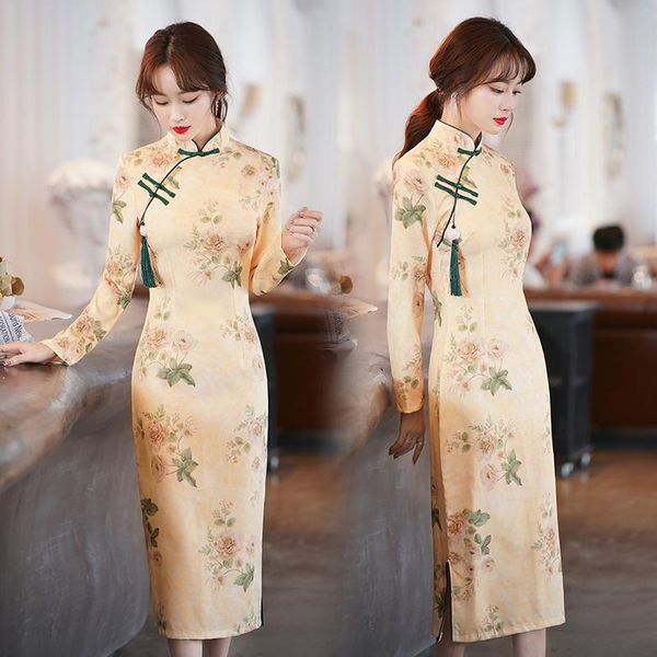 ethnic clothing autumn long slim style old shanghai vintage qipao women plus size chinese dress modern female sleeve cheongsam 4xl, Red
ethnic clothing autumn long slim style old shanghai vintage qipao women plus size chinese dress modern female sleeve cheongsam 4xl, Red