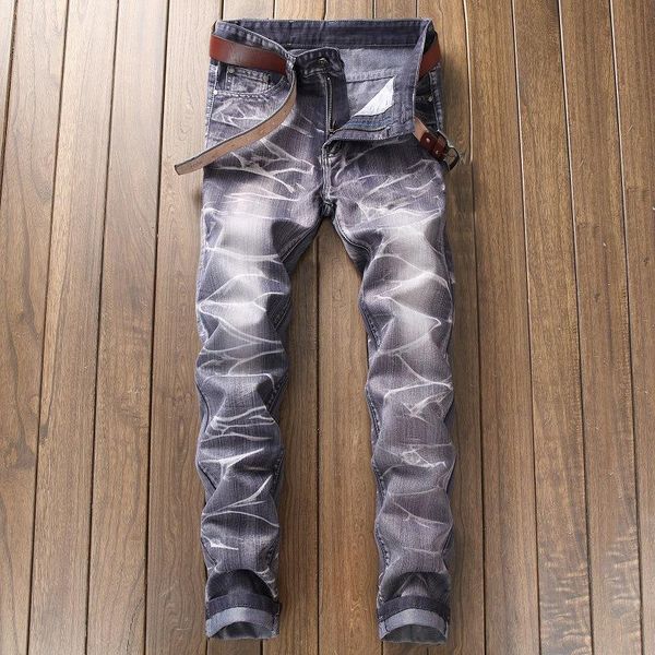 men's jeans autumn mens individuality denim trousers fashion straight grinding white hip hop vintage striped man vaqueros, Blue
men's jeans autumn mens individuality denim trousers fashion straight grinding white hip hop vintage striped man vaqueros, Blue