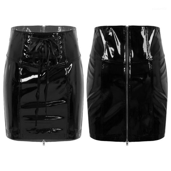 skirts yoojia womens wet look patent leather lace-up skirt high waist zipper back slim fit pencil evening parties clubwear, Black
skirts yoojia womens wet look patent leather lace-up skirt high waist zipper back slim fit pencil evening parties clubwear, Black
