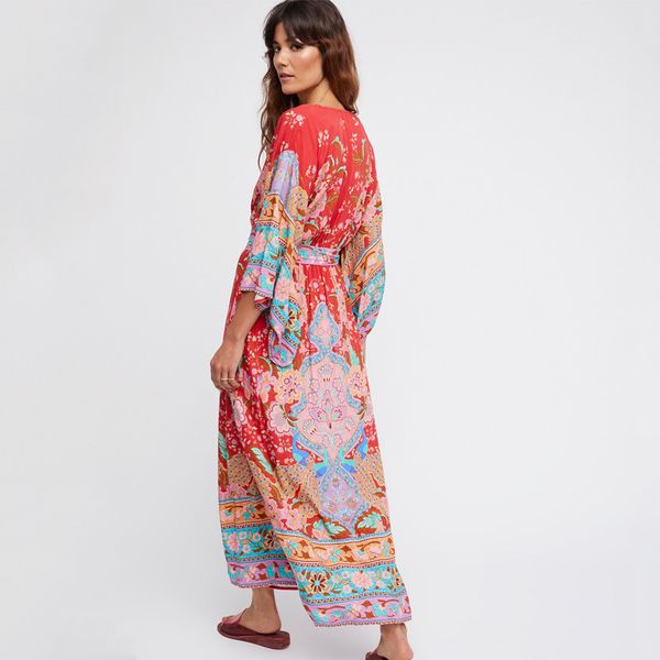 floral print casual long robe maxi v neck button down bohemian batwing sleeve tunic women es boho, Black;gray
floral print casual long robe maxi v neck button down bohemian batwing sleeve tunic women es boho, Black;gray