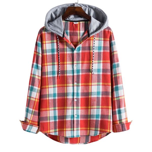 men's casual shirts men plaid print shirt streetwear long sleeve single breasted male trend hooded spring autumn vintage clothes d924#, White;black
men's casual shirts men plaid print shirt streetwear long sleeve single breasted male trend hooded spring autumn vintage clothes d924#, White;black