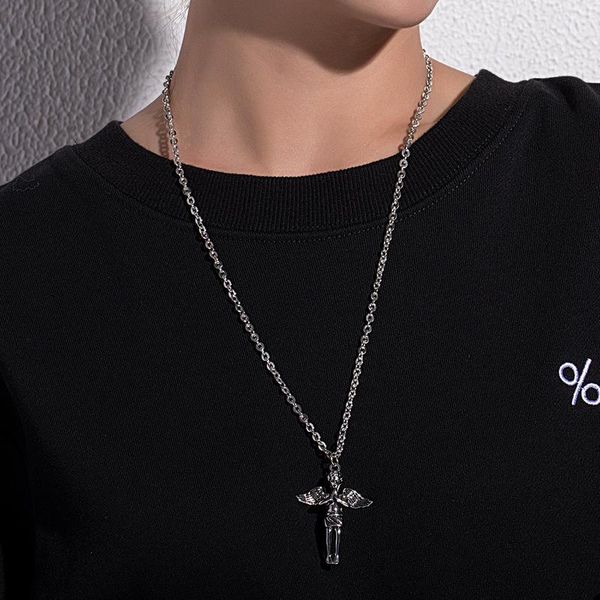 pendant necklaces vintage punk choker angel wing chain silver color hip hop necklace for women fashion jewelry gift
pendant necklaces vintage punk choker angel wing chain silver color hip hop necklace for women fashion jewelry gift