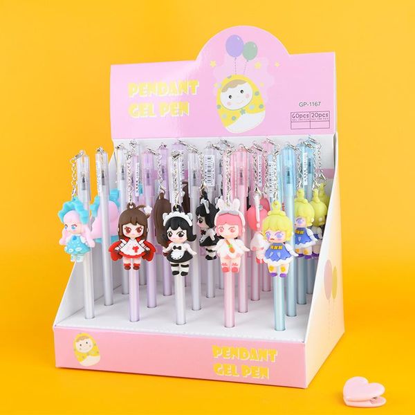 gel pens 20 pcs/lot kawaii beautiful girl pendant pen cute 0.5mm black ink neutral promotional gift stationery school supplies
gel pens 20 pcs/lot kawaii beautiful girl pendant pen cute 0.5mm black ink neutral promotional gift stationery school supplies