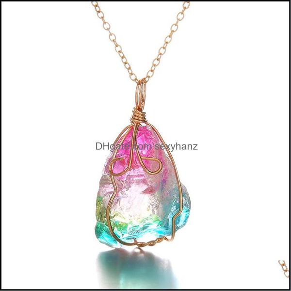 pendant necklaces & pendants jewelry fashion natural stone winding crystal mticolor chain necklace s638 drop delivery 2021 xcb2a, Silver
pendant necklaces & pendants jewelry fashion natural stone winding crystal mticolor chain necklace s638 drop delivery 2021 xcb2a, Silver